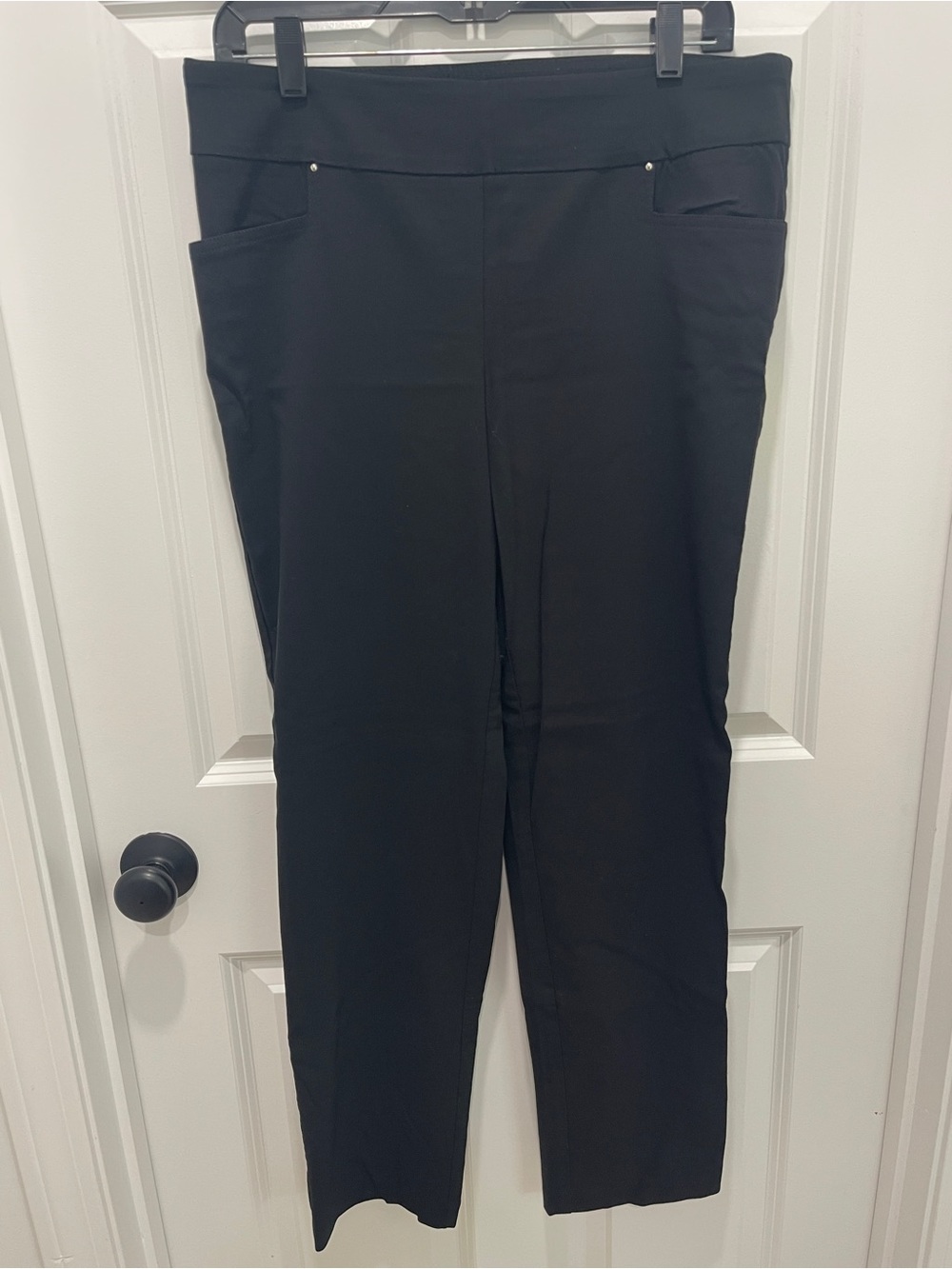 Counterparts Black Straight-Leg Pull-On Pants